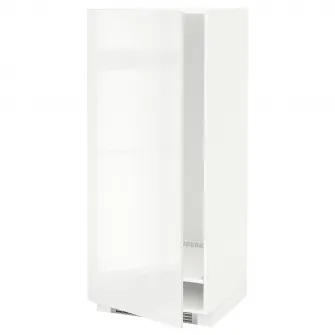 IKEA METOD Corp inalt frigider/congelator, alb/Ringhult alb, 60x60x140 cm
