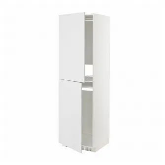 IKEA METOD Corp inalt frigider/congelator, alb/Stensund alb, 60x60x200 cm