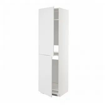 IKEA METOD Corp inalt frigider/congelator, alb/Stensund alb, 60x60x220 cm