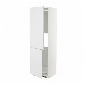 IKEA METOD Corp inalt frigider/congelator+2srt, alb/Stensund alb, 60x60x200 cm