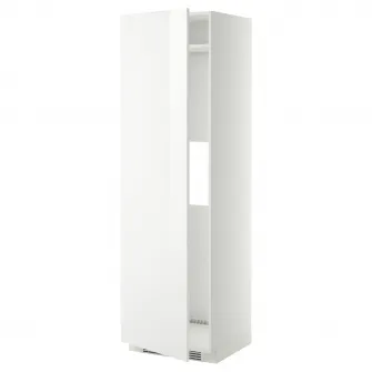 IKEA METOD Corp inalt frigider/congelator+usa, alb/Ringhult alb, 60x60x200 cm
