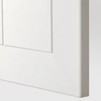 IKEA METOD Corp inalt+polite/cos metalic, alb/Stensund alb, 40x60x200 cm