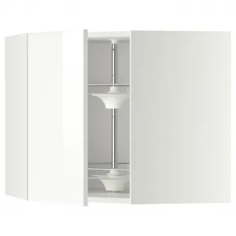 IKEA METOD Corp suspendat colt+carusel, alb/Ringhult alb, 68x60 cm