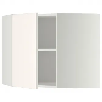 IKEA METOD Corp suspendat colt+polite, alb/Veddinge alb, 68x60 cm
