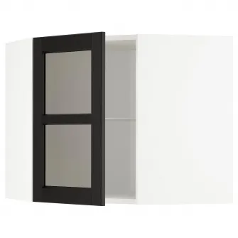 IKEA METOD Corp suspendat colt+polite/usa stcl, alb/Lerhyttan vopsit negru, 68x60 cm
