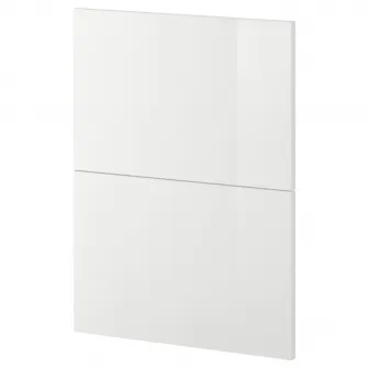 IKEA METOD Front masina de spalat vase, 2 buc., Ringhult alb, 60 cm