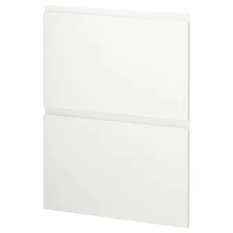 IKEA METOD Front masina de spalat vase, 2 buc., Voxtorp alb mat, 60 cm