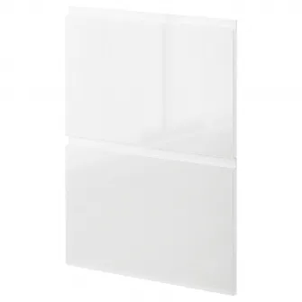 IKEA METOD Front masina de spalat vase, 2 buc., Voxtorp lucios/alb, 60 cm