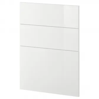 IKEA METOD Front masina de spalat vase, 3 buc., Ringhult alb, 60 cm