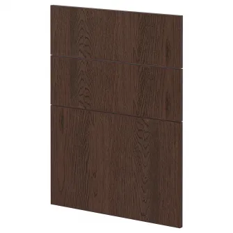 IKEA METOD Front masina de spalat vase, 3 buc., Sinarp maro, 60 cm