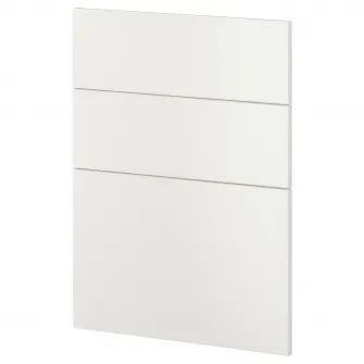 IKEA METOD Front masina de spalat vase, 3 buc., Veddinge alb, 60 cm