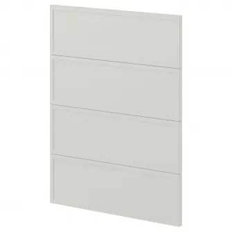 IKEA METOD Front masina de spalat vase 4 buc., Aspudden gri, 60 cm