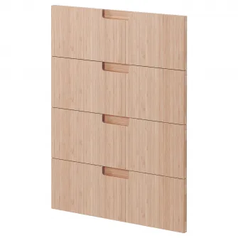 IKEA METOD Front masina de spalat vase 4 buc., Fröjered bambus deschis, 60 cm