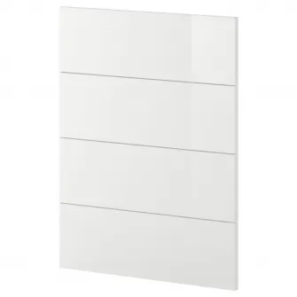 IKEA METOD Front masina de spalat vase 4 buc., Ringhult alb, 60 cm