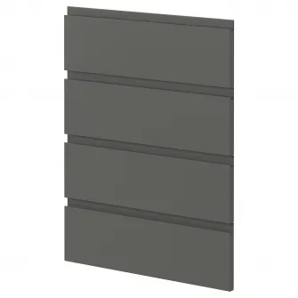IKEA METOD Front masina de spalat vase 4 buc., Voxtorp gri inchis, 60 cm