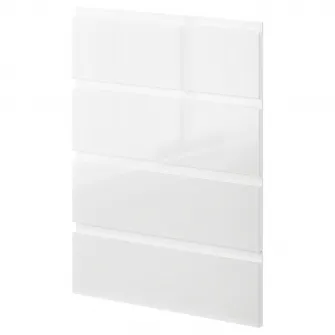 IKEA METOD Front masina de spalat vase 4 buc., Voxtorp lucios/alb, 60 cm