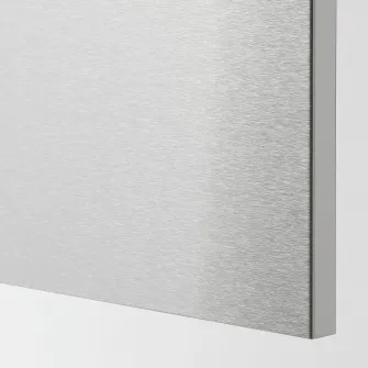 IKEA METOD Front masina de spalat vase 4 buc., Vårsta inox, 60 cm