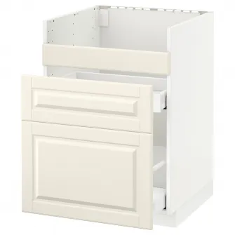 IKEA METOD Masca chiuveta HAVSEN /3frnt/2ser, alb/Bodbyn alb murdar, 60x60 cm