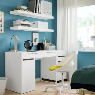 IKEA MICKE Birou, alb, 105x50 cm