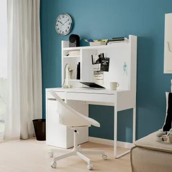IKEA MICKE Birou, alb, 105x50 cm