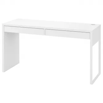IKEA MICKE Birou, alb, 142x50 cm