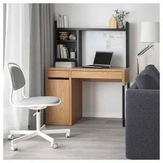 IKEA MICKE Birou, aspect stejar, 105x50 cm
