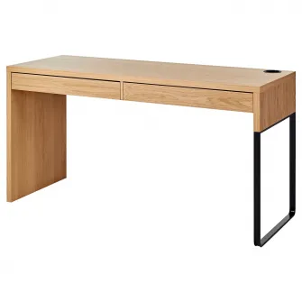 IKEA MICKE Birou, aspect stejar, 142x50 cm