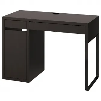 IKEA MICKE Birou, negru-maro, 105x50 cm