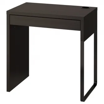 IKEA MICKE Birou, negru-maro, 73x50 cm