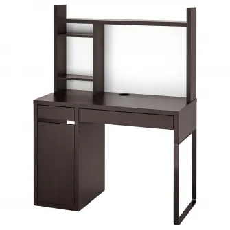 IKEA MICKE Birou, negru-maro, 105x50 cm