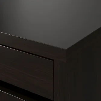IKEA MICKE Birou, negru-maro, 105x50 cm