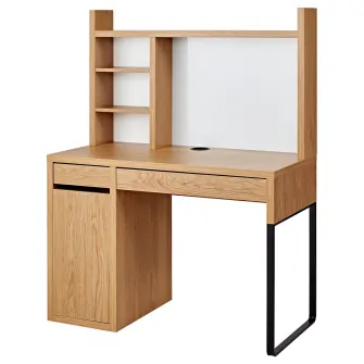 IKEA MICKE Birou operational, aspect stejar, 105x50 cm