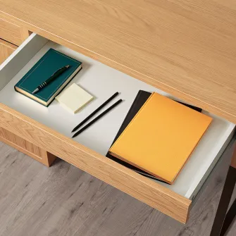 IKEA MICKE Birou operational, aspect stejar, 105x50 cm