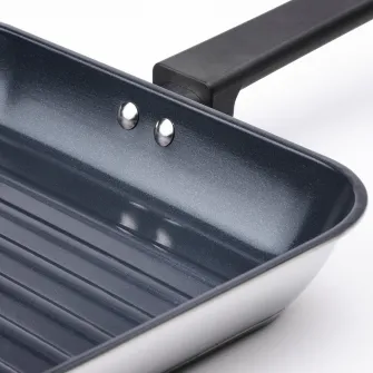 IKEA MIDDAGSMAT Tigaie gratar, strat antiaderent/inox, 28x28 cm