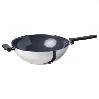 IKEA MIDDAGSMAT Wok, strat antiaderent/inox, 32 cm