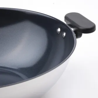 IKEA MIDDAGSMAT Wok, strat antiaderent/inox, 32 cm
