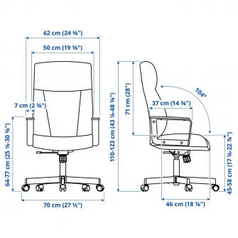 IKEA MILLBERGET Scaun rotativ, Murum bej