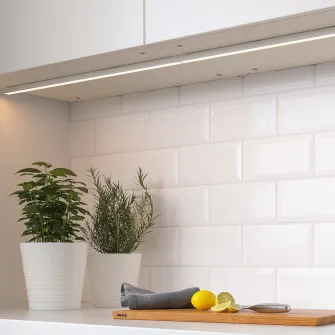 IKEA MITTLED Bagheta luminoasa LED blat bucat, intensitate reglabila alb, 60 cm