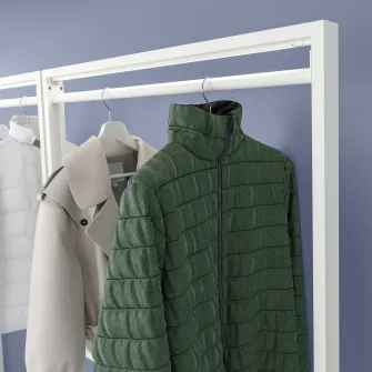 IKEA MITTZON Bara umerase cadru cu rotile, alb, 80 cm
