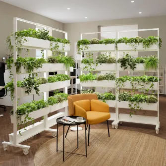IKEA MITTZON Cadru+rotile/recipient/cutcabluri, alb, 85x205 cm