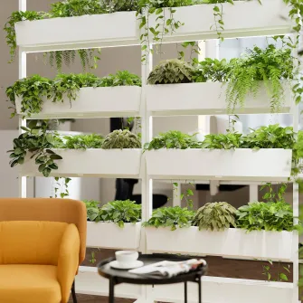 IKEA MITTZON Cadru+rotile/recipient/cutcabluri, alb, 85x205 cm
