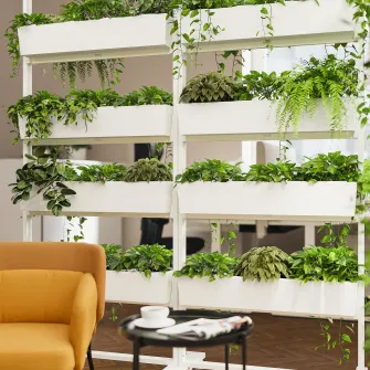 IKEA MITTZON Cadru+rotile/recipiente, alb, 85x205 cm