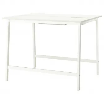IKEA MITTZON Masa conferinte, alb, 140x108x105 cm