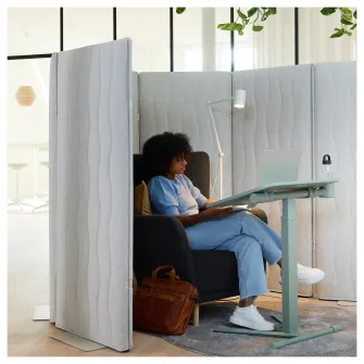 IKEA MITTZON Panou acustic, pe podea, Gunnared bej, 70x157 cm