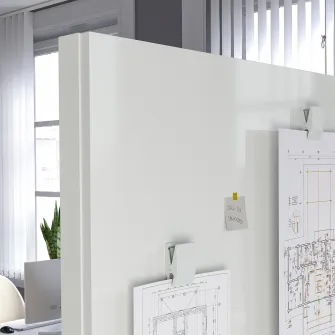IKEA MITTZON Tabla alba/avizier, alb, 84x110x2 cm