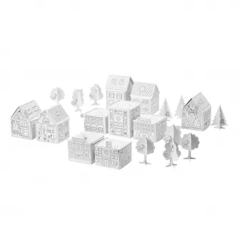 IKEA MÅLA Sablon carton oras, set 10 buc.