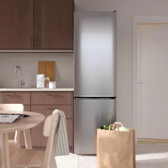 IKEA MÖLNÅS Frigider/congelator, IKEA 700 independent/aspect inox, 249/106 l