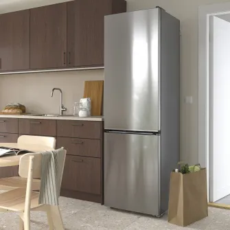 IKEA MÖLNÅS Frigider/congelator, IKEA 700 independent/aspect inox, 249/106 l