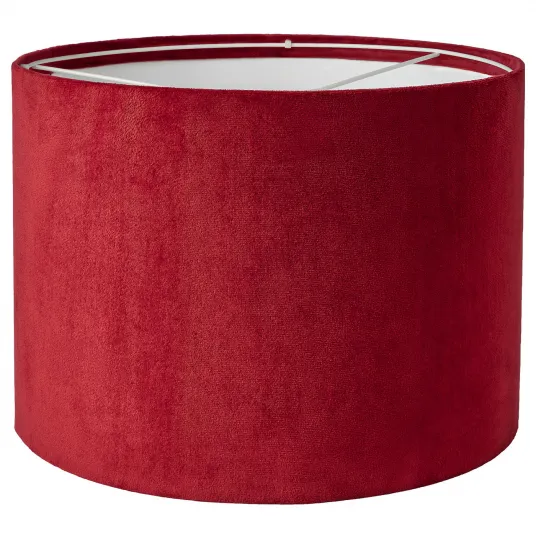 IKEA MOLNSKIKT Abajur, rosu inchis catifea, 33 cm