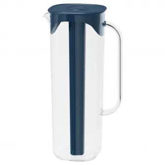 IKEA MOPPA Carafa cu capac, albastru inchis/transparent, 1.7 l